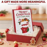 DIY Spiral Bound Christmas Gift Card Book, 5x7 Holiday Gift Booklet,4 Pack | 10 Themed Pages,Spiral Binding,Add Cards,Coupons,Write-In Notes,Festive Christmas Holiday Designs,Greeting Card Book
