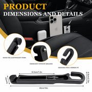 Orvifuly Car Seat Gap Filler 2 Pack for Toyota RAV4 & 4Runner | Fits Grand Highlander, Highlander & Sequoia; EVA gap organizer with emergency window breaker and 1 magnetic sunglasses holder