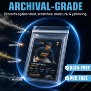 Invested Alliance Resealable Set Team Bags for Trading Cards | Ultra, TCG, Baseball, Sports Card Team Bags Sleeves. Fits Top loaders, Magnetic & Semi Rigid Holders. High Clarity Sleeves.