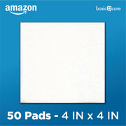 Amazon Basic Care Gauze Pads, 4x4" Sterile Medical Wound Dressing Sponges, 12-Ply, Extra Absorbent, for Cleaning, Covering & Cushioning Cuts & Minor Injuries, 50 Count, 1-Pack (Previously All Health)