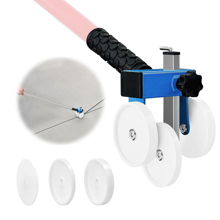 LookFox Backer Rod Insertion Tool, Depth - Adjustable with Auxiliary Wheels | with 4 Interchangeable Wheels, for Concrete Joint Sealing, Road Construction and Construction Projects