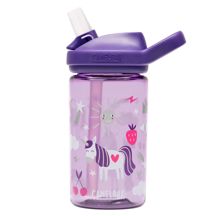 CamelBak Eddy+ Kids Water Bottle with Bite Valve Straw, Leak‑Resistant Easy Sip Design for Everyday Hydration, 14oz