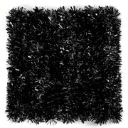 FOIMAS 33FT Black Tinsel Garland,Halloween Metallic Tinsel Garland Twisted Hanging Garland for Halloween Christmas Tree Fireplace Home Decoration