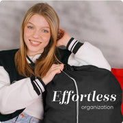 Handy Laundry Bags Nylon Extra Large - Heavy Duty - 2-Pack, Black | Wash Bags with Locking Drawstring - Machine Washable, Tear-Resistant Sacks for Hampers, Travel & Storage