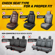 Cat MeshFlex Automotive Seat Covers for Cars Trucks and SUVs – Gray Car Seat Covers for Front Seats, Truck Seat Protectors with Comfortable Mesh Back, Set of 2