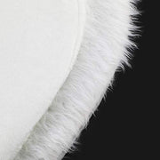 Konsait Plush Christmas Tree Skirt - Round Snow White Xmas Tree Mat Base Cover for Holiday Home Decorations,31Inch/78CM
