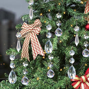 44 Pack Chandelier Crystal Replacement, Clear Crystal Prism for Chandeliers | K9 Glass Sparkling, 38mm 20mm Bead Prism, Rainbow Reflection, Easy Hang Hook, Crystals for Chandeliers Wedding Christmas Tree