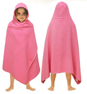 ORIGINAL KIDS Hooded Bath Towel - 100% Cotton Pink Waffle Weave Kids Towel | Oversized 30x56 Large Terry Towel Bath Wrap with a Hood for Kids Toddlers - Super Absorbent Quick Dry Shower Pool Beach Towel
