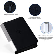 Graded Card Binder 4 Pocket, Holds 40 PSA Slabs for PSA CGC CSG Slabs, J254 | Waterproof Premium PU Leather,Ringless Side Loading, Acid-Free PVC-Free Pages for MTG, TCG, Anime Game & Sports Cards