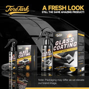 Toretark Car Ceramic Glass Coating Spray,Automotive Windshield Rain Repellent Glass Polish Protect, Long-Lasting Quick Dry Coat (3.38 fl oz +Towel)