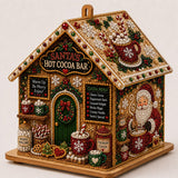 3D Wooden Christmas House Diamond Art Kit, Pearl Rhinestone DIY Ornament | Pearl Ornament, Diamond Painting, Holiday Decor, 3D Design, Adult Craft Kit