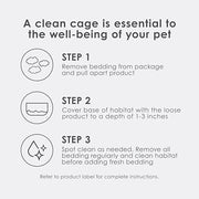 Kaytee Clean & Cozy Natural Paper Bedding, 49.2 Liters | Keeps habitats fresh. Small animal bedding for rabbits, guinea pigs, hamsters. Hamster bedding odor control, 99% dust-free