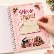 Christmas Gift Card Holder Book, Spiral Bound Gift Card Book for Multiple Gift Cards, Pink Christmas Gift Card Book for Women Teens, Stocking Stuffers, Secret Santa Gifts, Holiday Gift Card Holder