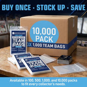 Invested Alliance Resealable Set Team Bags for Trading Cards | Ultra, TCG, Baseball, Sports Card Team Bags Sleeves. Fits Top loaders, Magnetic & Semi Rigid Holders. High Clarity Sleeves.