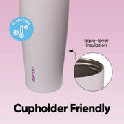 Owala FreeSip Tumbler Stainless Steel Water Bottle 40 oz Dreamy Field | Triple-Layer Insulation | Leak-Proof Lid with Push-Button | Double Threaded Lid for Left and Right-Handed Drinking