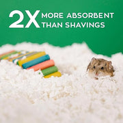 Carefresh White Natural Paper Small Pet Bedding, Odor Control 50L | 2X more absorbent, 99% dust free, odor control, Biodegradable, compostable, For hamsters, rabbits and guinea pigs