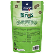 Vitakraft Nibble Rings Small Animal Treat 10.6 oz. | Crispy Crunchy Texture, Fruit & Vegetable Flavor, Foraging Snack, Wholesome Small Animal Treat, 10.6 oz Pack