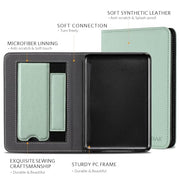 CoBak Case with Stand for for 6" Kindle (2024 & 2022, 11th Gen) | PU Leather Smart Cover with Auto Sleep/Wake & Hand Strap, sage green