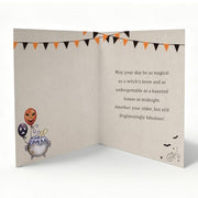 FSSDAS Funny Halloween Birthday Card for Women Men, Spooky Birthday Card | Happy Halloween Birthday Cake Card for daughter, best friends, Him, Her, Happy Boo-irthday Gift for Kids, with Envelope,