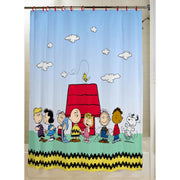 Peanuts 13-Piece Shower Curtain Set, 72 x 72 Inch Fabric Curtain with Hooks, Bathroom Decor, Machine Washable, (100% Officially Licensed Product) by Franco Collectibles