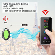 Reyke Key Finder with Sound, 131ft RF Remote Finder, 4 Receivers | 80dB+ RF Remote Control Finder With 1 Transmitter and 4 Receivers for Keys, Wallets, Phones, Glasses and Pet Collars