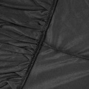 ODOCARE 59Inch Velvet Cloak with Hood for Men & Women, Hooded Cape Cloak Unisex Halloween Witch Vampire Wizard Raven Cosplay Costume(black,L)