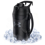 Under Armour Insulated Water Bottle with Handle & Fence Hook, Half Gallon Sports Water Jug, Leak-Resistant & BPA-Free for Baseball, Football & Gym - Black/Black, 64oz