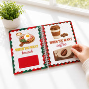 Christmas Gift Card Book for Teen, Adults, Kids, Christmas Gift for Women | Included 20 Pages, 7"x 5", Spiral Bound, 20 Double Sided Sticky Dots