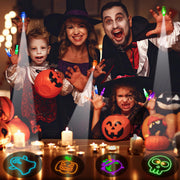 32 Halloween Finger Lights Bulk Party Favors for Kids Goodie Bag Stuffers | Halloween Toys Treats Non Candy Classroom Prizes Trick or Treat Bucket Toys Pinata Fillfer