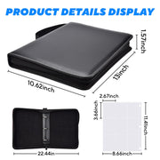 ULLTOON Portable 9-Pocket Trading Card Binder, Holds 1080 Cards | 60 Removable Double-Sided Sleeves, Baseball Card Binder Card Storage Organizer Album for Boys, Girls, Sports & Game Cards