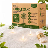 DEVI 10LB Pearled Candle Sand Wax with 100 Wicks, Refillable DIY Candle Kit | Natural Plant-Based Candle Beads Wax, Clean Burning, Long Lasting, Ideal for Birthdays, Weddings and Christmas
