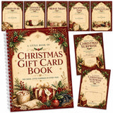 Christmas Gift Card Book for Adults, 5x7 Spiral Bound Gift Card Holder | 12 Surprise Pages | Add Gift Cards or Cash | Write-In Notes | Holiday Keepsake | Stocking Stuffer for Women