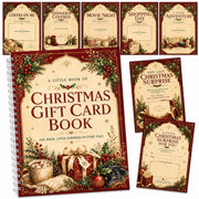 Christmas Gift Card Book for Adults, 5x7 Spiral Bound Gift Card Holder | 12 Surprise Pages | Add Gift Cards or Cash | Write-In Notes | Holiday Keepsake | Stocking Stuffer for Women