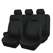 Flying Banner Car Seat Covers Front Seats Rear Bench Polyester car seat Protectors Easy installations Rear Bench Split Classic Man Lady Truck Soid Black