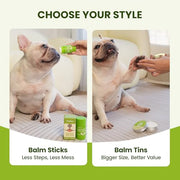 PawSono Lick-Safe Dog Paw & Nose Balm with Coconut Oil | All-Natural Dog Paw Protector Against Hot Pavement & Sand, Great for Dogs who Hate Dog Booties or Shoes (2.1 oz / 60 g)