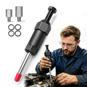 Heavy Duty Grease Fitting Cleaner Tool,8700 PSI, Compatible with M6/M8/M10 | All-Metal Non-Slip Design for Tractors, Trucks, Excavators & Farm Machinery; Helps Clear Hardened Grease & Frozen Bearings