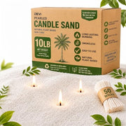 DEVI 10LB Pearled Candle Sand Wax with 100 Wicks, Refillable DIY Candle Kit | Natural Plant-Based Candle Beads Wax, Clean Burning, Long Lasting, Ideal for Birthdays, Weddings and Christmas
