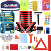 LIANXIN Emergency Roadside Kit for Car,Safety Car Kit with Jumper Cables | Roadside Assistance Emergency Kit Warning Triangle, Safety Hammer, Tow Rope, Car Emergency Kit Gifts for New Drivers