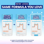 Megababe Thigh Rescue Anti-Chafe Stick | Prevents Skin Chafe & Irritation | Thighs, arms, Bra-Lines & More