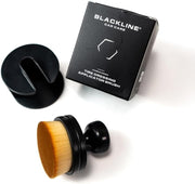 Blackline Tire Shine Applicator Brush - Soft Bristle, Mess-Free, with Stand | Soft-bristle applicator spreads tire dressing evenly, no streaks or sling. Works with gels, creams & liquids, includes stand
