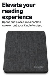 Amazon Kindle Paperwhite and Kindle Colorsoft Case, Lightweight and Water-Safe, Foldable Protective Cover - Fabric
