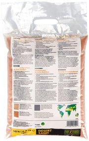 Exo Terra Desert Sand, 10-Pound, Red for All Breed Sizes | Natural Terrarium Sand for Reptiles, Leopard Geckos, Bearded Dragons & More - Chemical-Free Reptile Tank Substrate