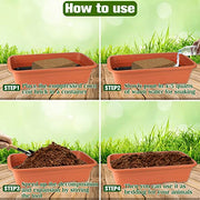 ZeeDix 2 Pack Coconut Fiber Substrate, Premium Coco Coir Reptile Substrate | 100% Coconut Husk Terrarium Bedding for Reptiles, Tortoise, Bearded Dragon, Gecko, Snake, Hermit Crabs, Frogs, Tarantula