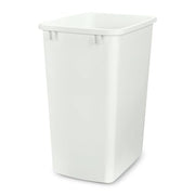 Rev-A-Shelf Double Pullout Garbage Trash Cans for Kitchen Cabinets, 35 Qt | Replacement Large Capacity Waste/ Recycling Bin Only for Kitchen Cabinet Pullouts, White, RV-35-52