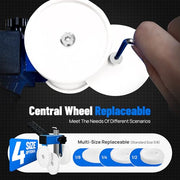 LookFox Backer Rod Insertion Tool, Depth - Adjustable with Auxiliary Wheels | with 4 Interchangeable Wheels, for Concrete Joint Sealing, Road Construction and Construction Projects