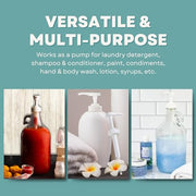 Gallon Pump Dispenser | for Plastic or Glass Bottles | Heavy-Duty Leak Proof for Commercial and Household Use | Pump for Gallon Jug | Non-BPA Plastic (Pack of 2)