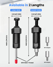 saowiu Heavy Duty Grease Fitting Cleaner Tool with M6 M8 (Long+M6+M3) | Grease Unclogger for Vehicle, Machinery, Tractor and Equipment Maintenance