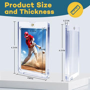 ZENOWICK 20ct Magnetic Card Holders, 35pt One Touch Card Holder | U-V Protection Hard Plastic Case for Trading Cards, Display Case for Sports, Baseball, Football, Game Cards