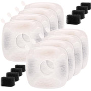 Pet Fountain Filters Compatible with 95Oz/2.8L Dog Water Fountain (8 Filters&8 Sponges)