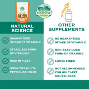 Oxbow Vitamin C Guinea Pig Supplement, High-Fiber Timothy Hay, 4.2 oz | Stabilized Vitamin C, High Fiber, Guinea Pig Vitamin C, Timothy Hay, Immune Health, Small Pet Supplies, Vet Recommended